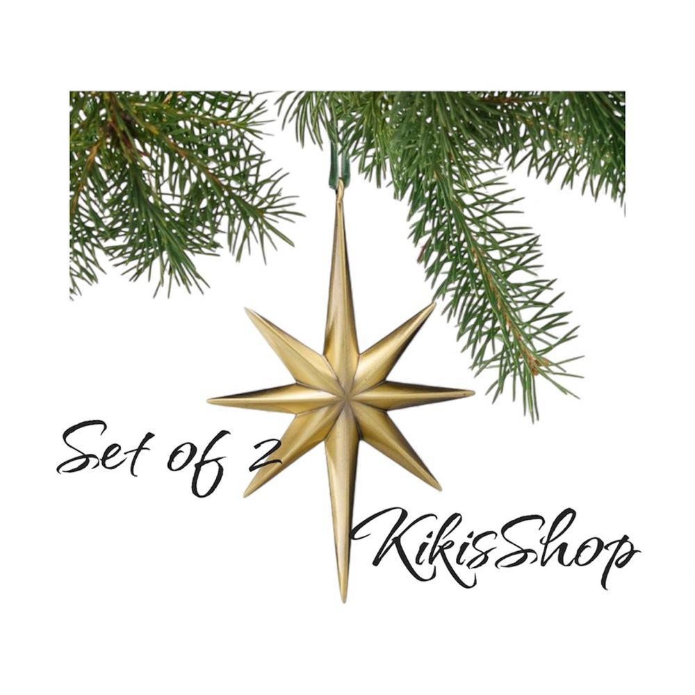 Brass Star Ornament - Hearth & Hand™ with Magnolia (Set of 2)